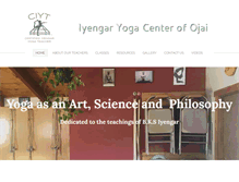 Tablet Screenshot of iyengaryogaojai.com